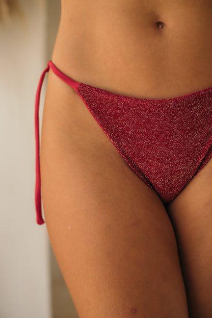 Cherry Glitter Italian Crunchie Side-Tie